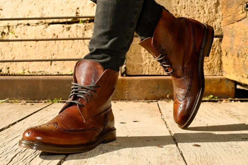 Handcrafted Amphibian In Brown Dipped Buffalo