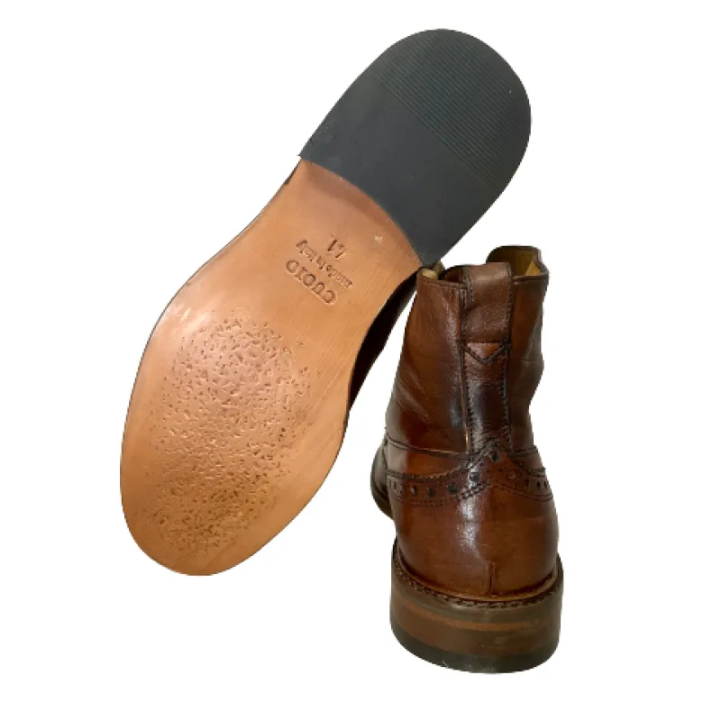 Handcrafted Amphibian In Brown Dipped Buffalo