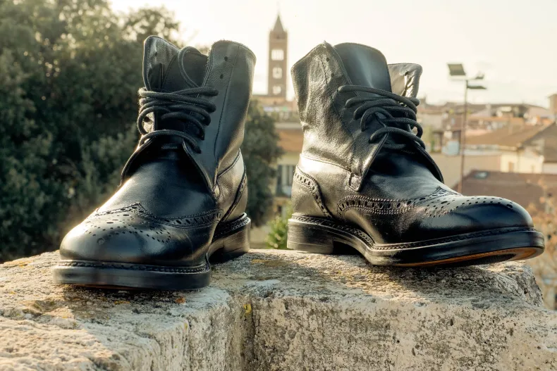 Handcrafted Amphibian In Black Dipped Buffalo