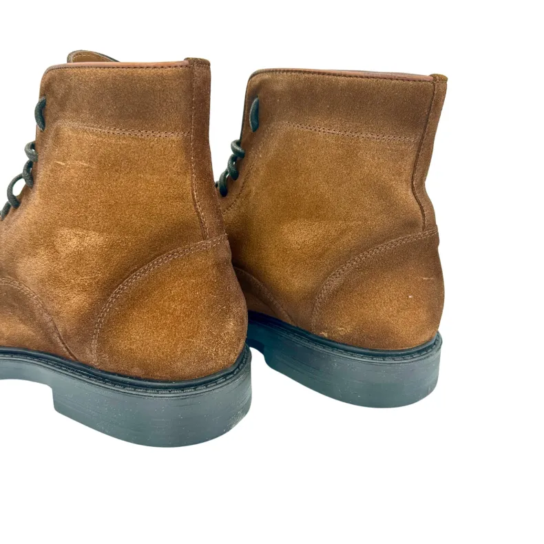 Handcrafted Amphibian In Cognac Suede