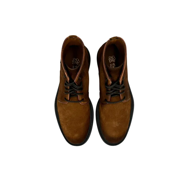 Handcrafted Amphibian In Cognac Suede