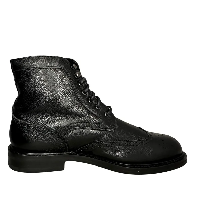 Handcrafted Amphibian With Black Blake Stitched Lamb Fur