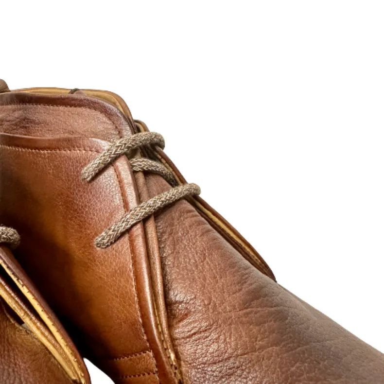 Handcrafted Ankle Boot In Dipped Buffalo Leather