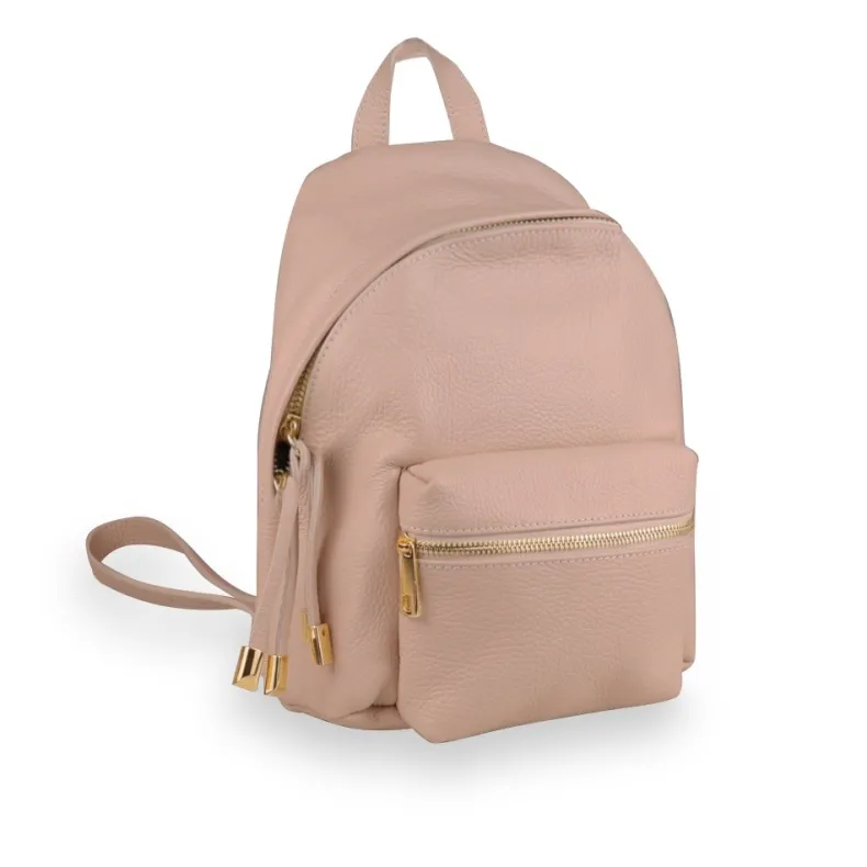 Handcrafted Backpack With External Pocket