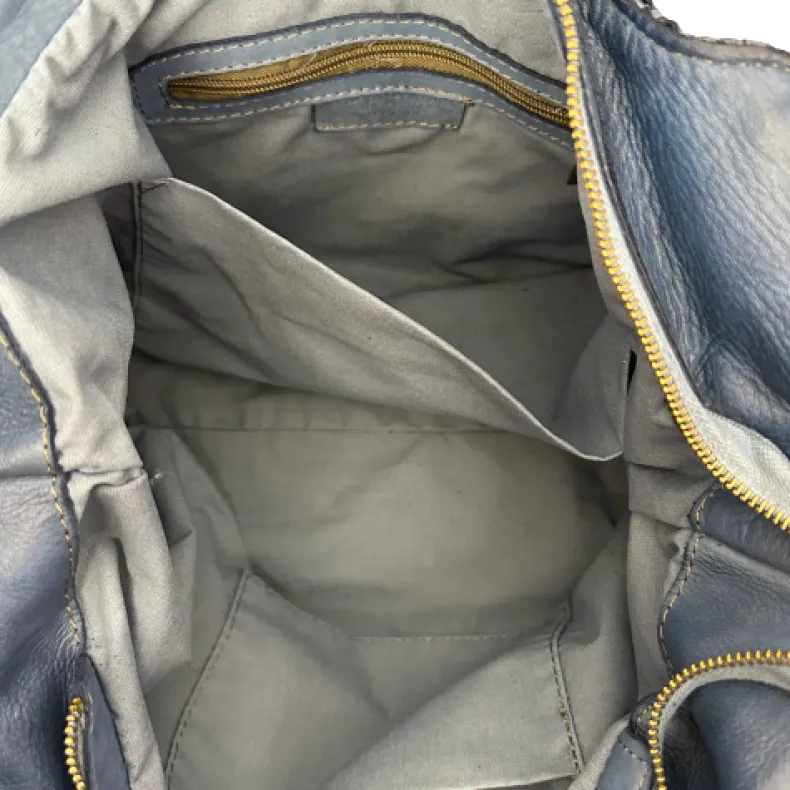 Handcrafted Bag In Woven Leather