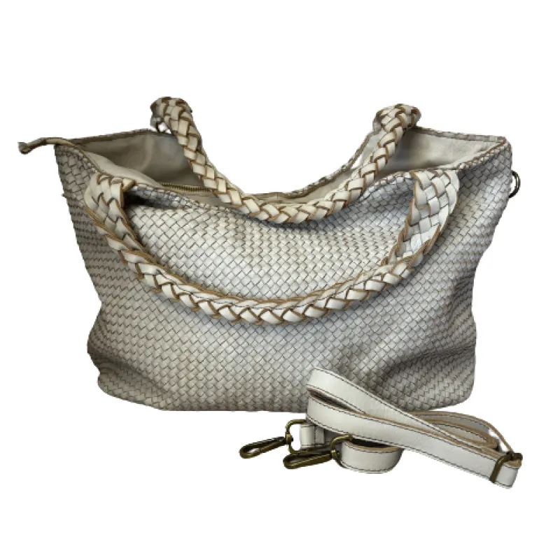 Handcrafted Bag In Woven Leather