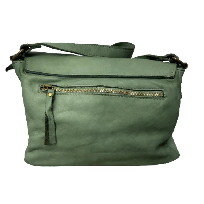 Handcrafted Bag In Smooth Washed Leather