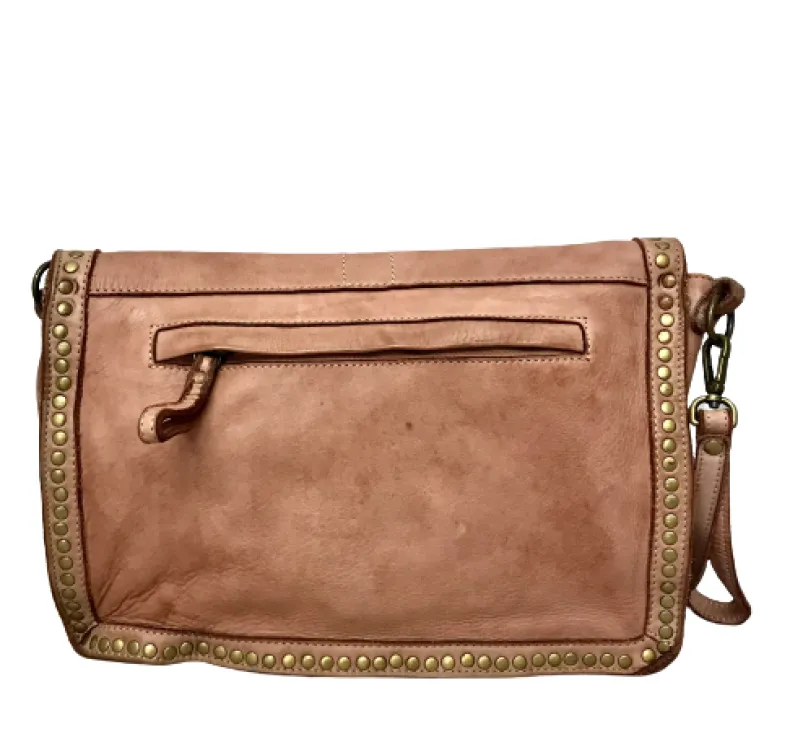 Handcrafted Bag Washed With Studs