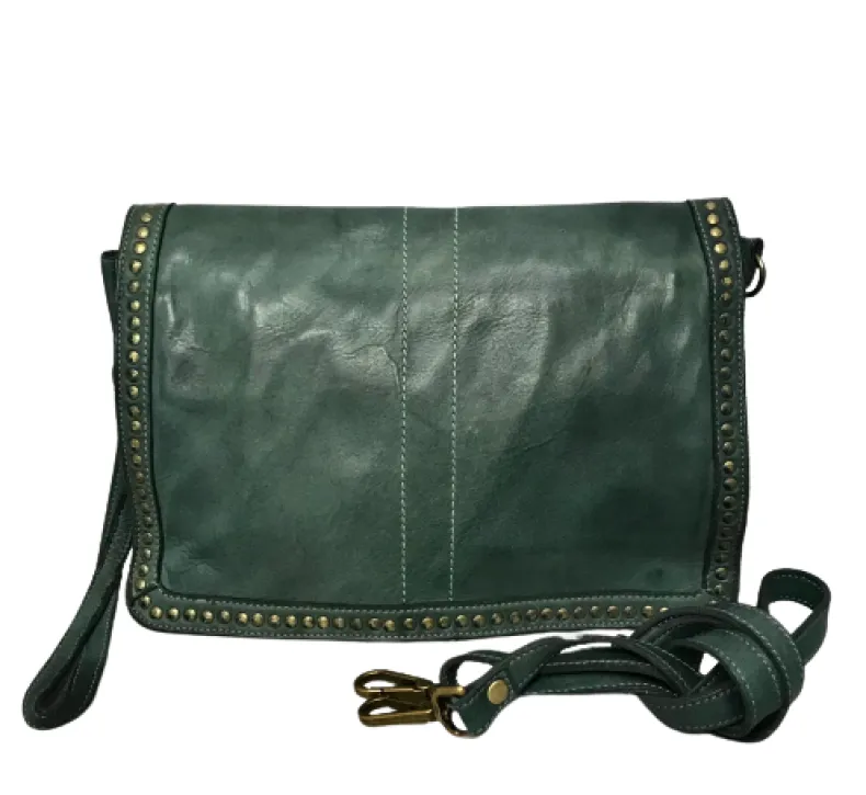 Handcrafted Bag Washed With Studs