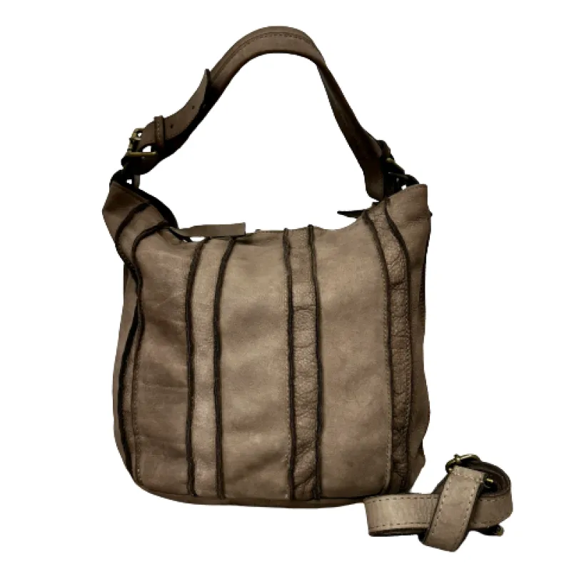 Handcrafted Bag With Worked Leather