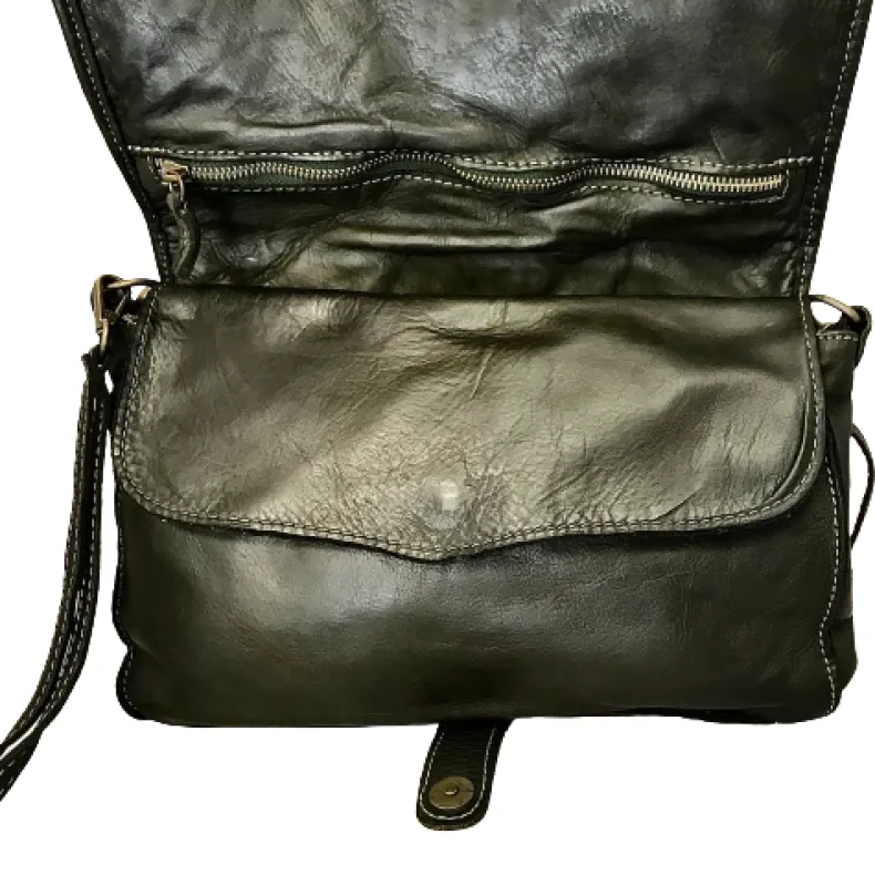 Handcrafted Bag With Woven Leather