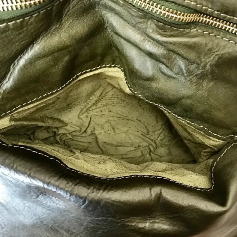 Handcrafted Bag With Woven Leather