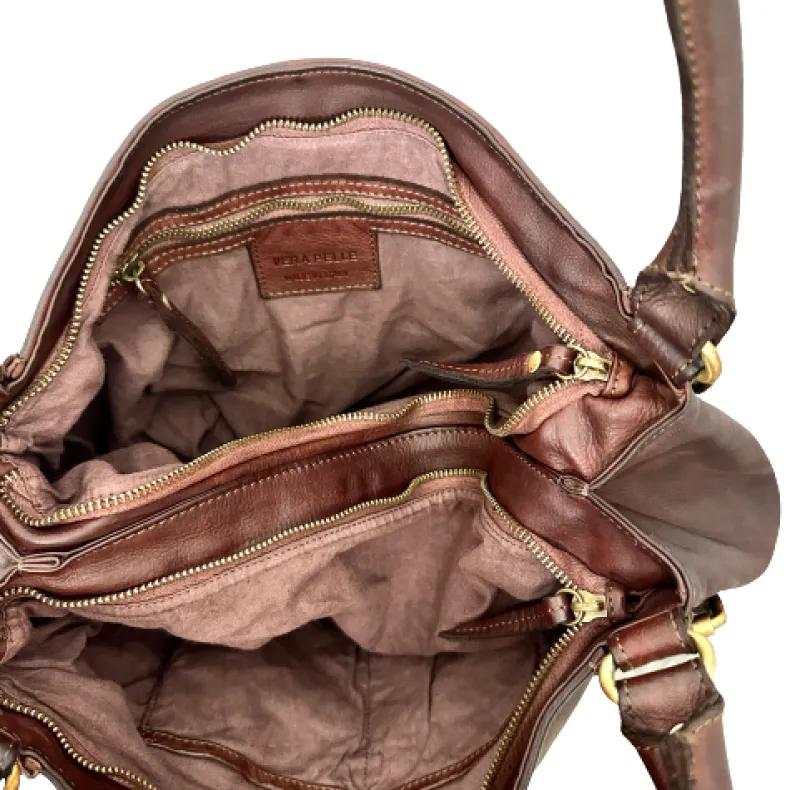 Handcrafted Bag With Quilted Leather