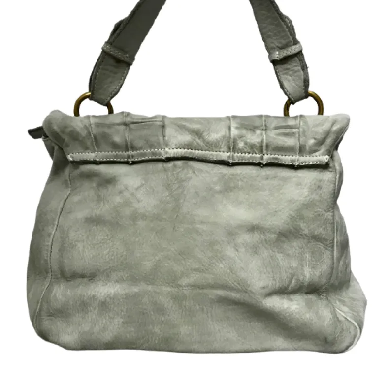 Handcrafted Bag With Quilted Flap