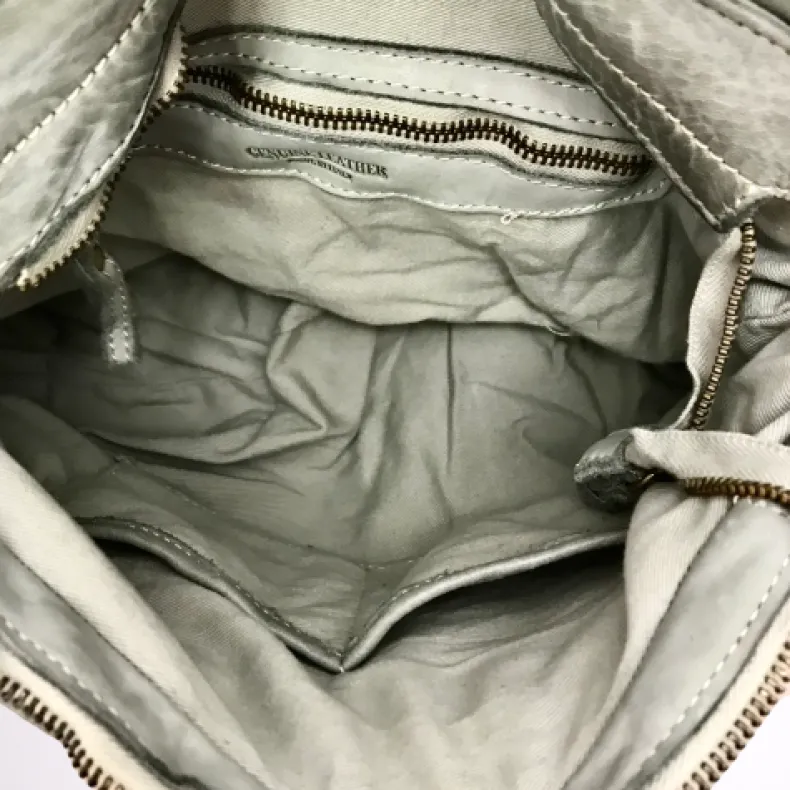 Handcrafted Bag With Quilted Flap