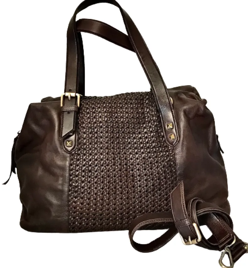 Handcrafted Bag With Weaving