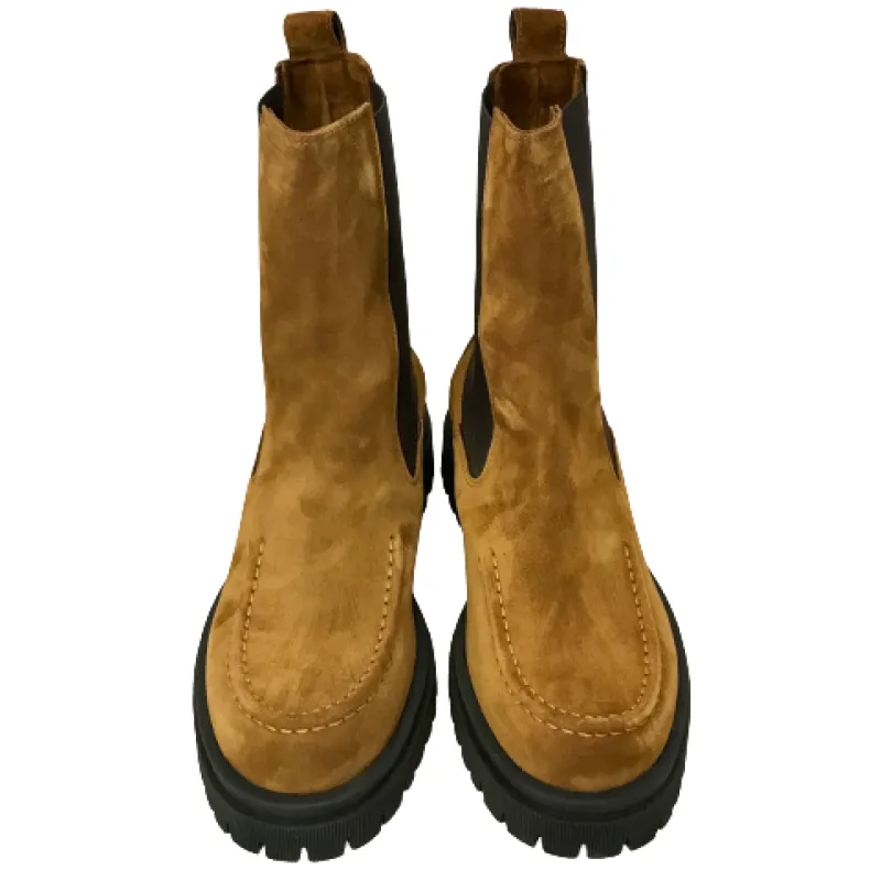 Handcrafted Beatles In Leather Suede