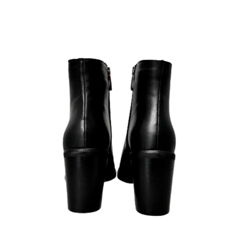 Handcrafted Black Leather Ankle Boot PFV