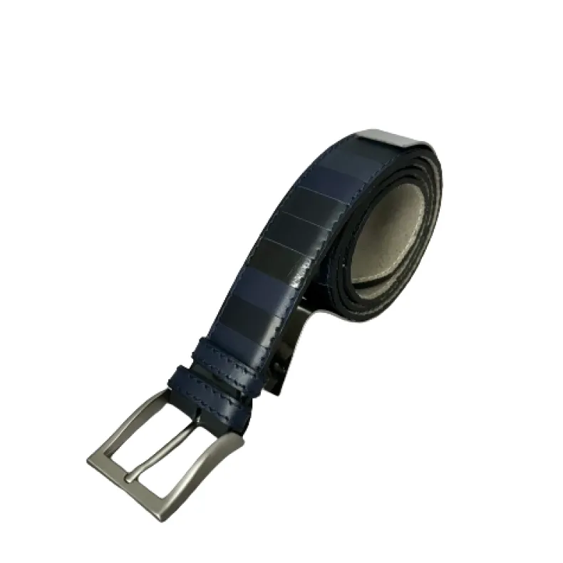 Handcrafted Blue And Black Belt B1