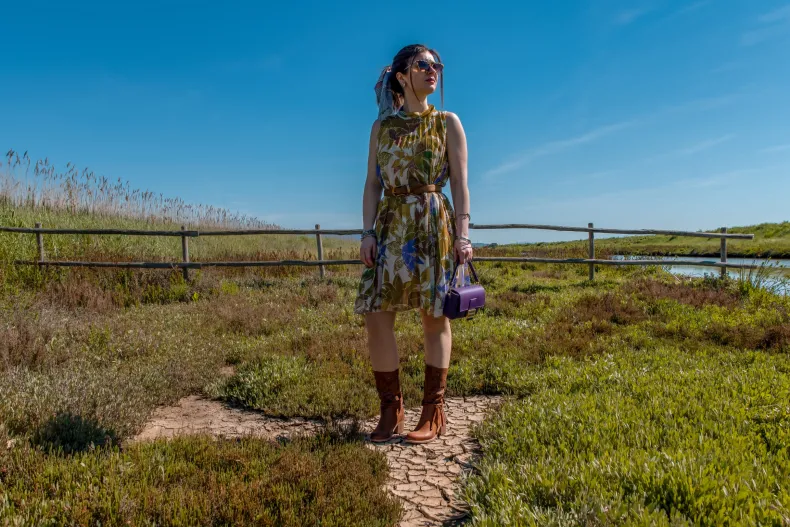 Handcrafted Boot In Lasered Nubuck Leather