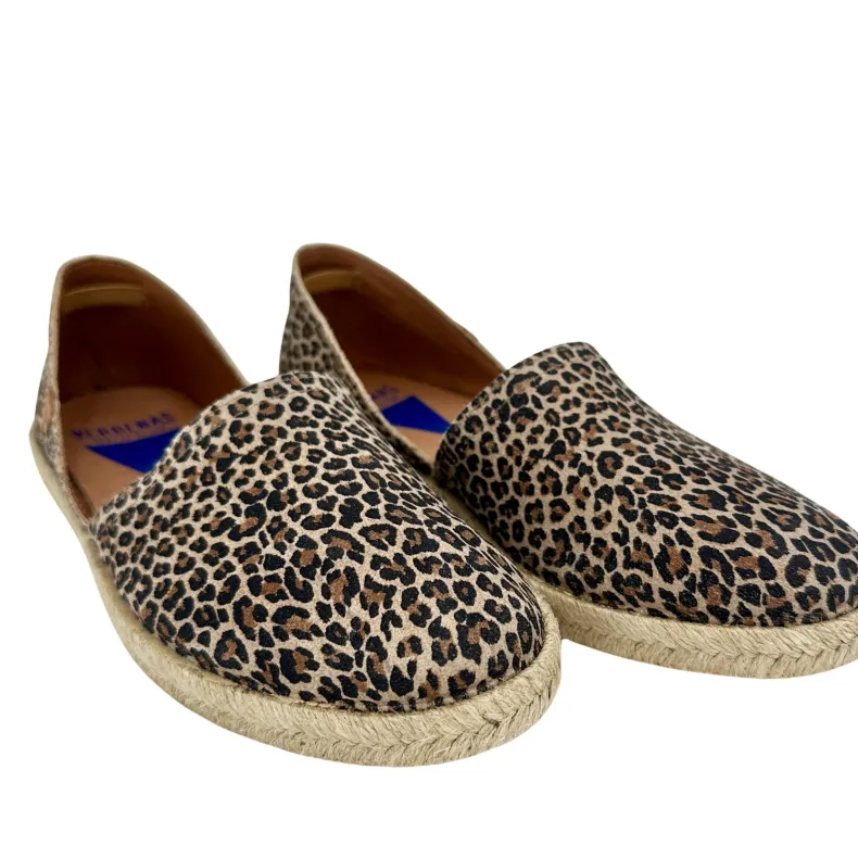 Handcrafted Espadrilles In Leopard Verbenas Suede