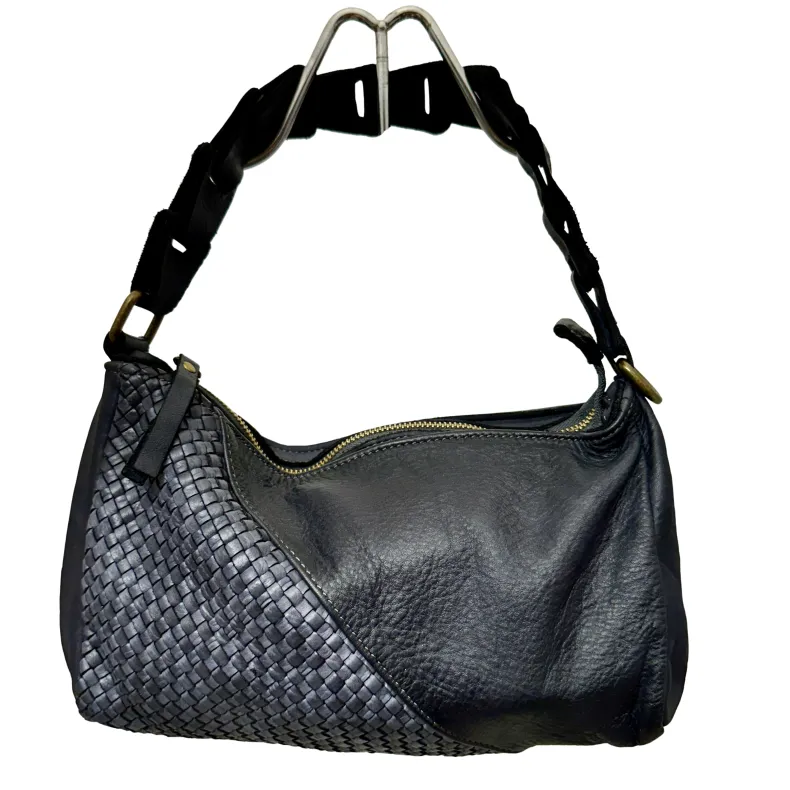 Handcrafted Half Woven Leather Bag