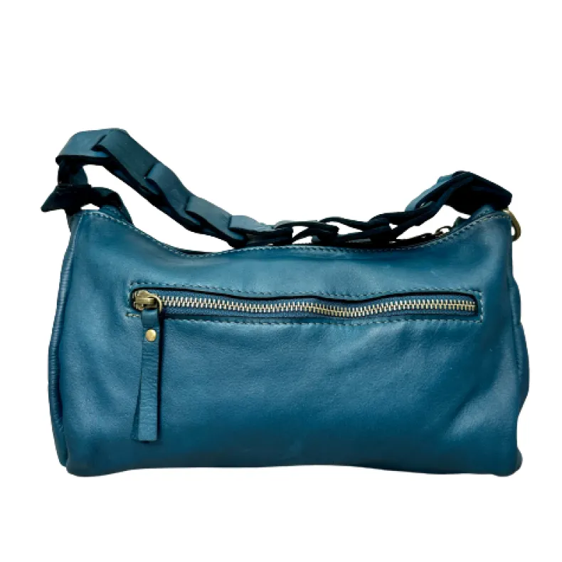 Handcrafted Half Woven Leather Bag