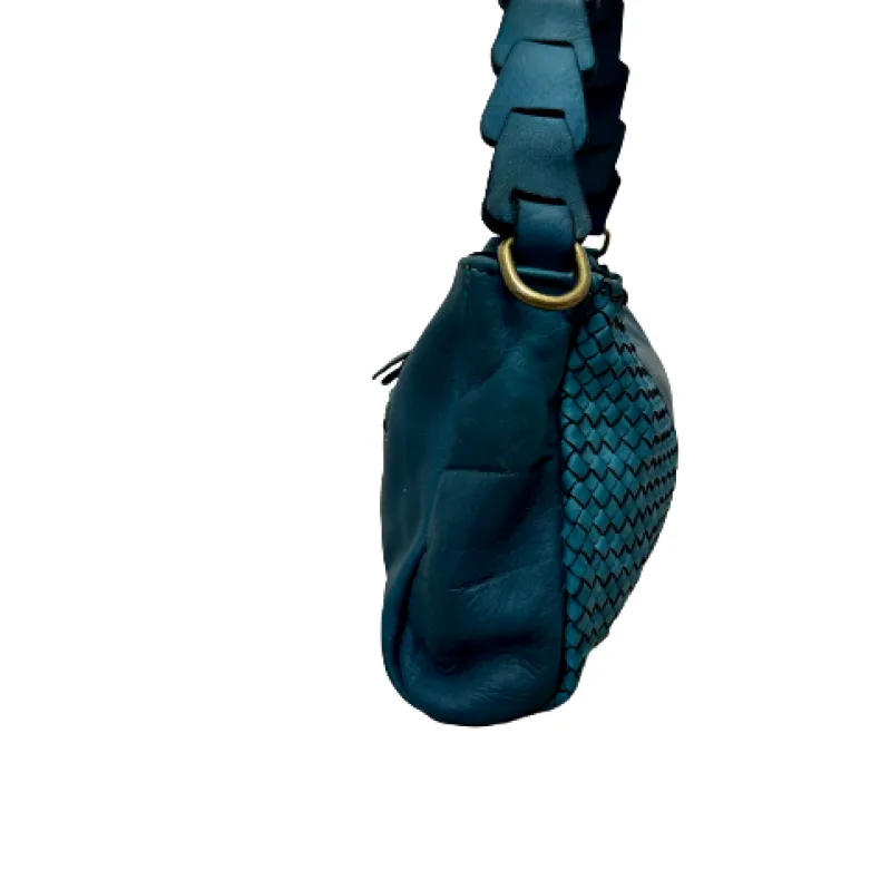 Handcrafted Half Woven Leather Bag