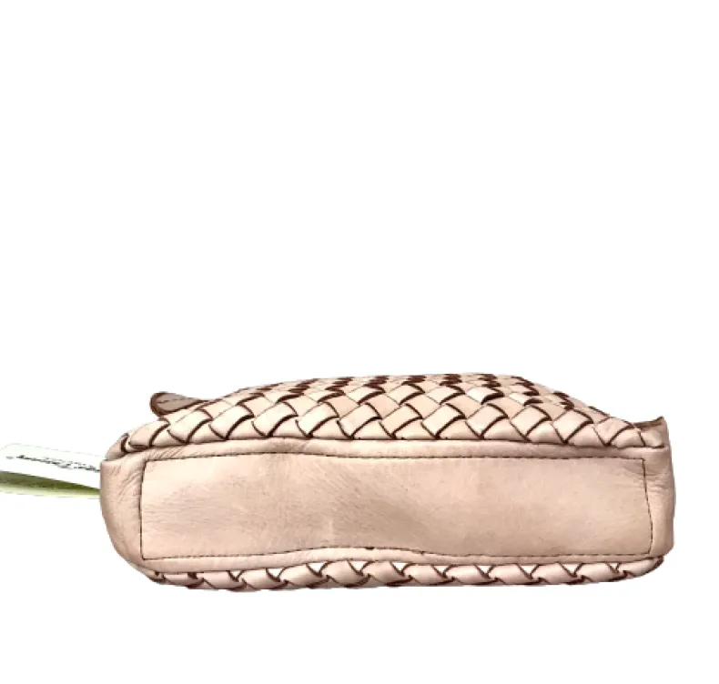 Handcrafted Handbag In Woven Leather