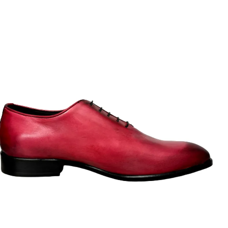Handcrafted Lace-up Stitched Blake Fuchsia