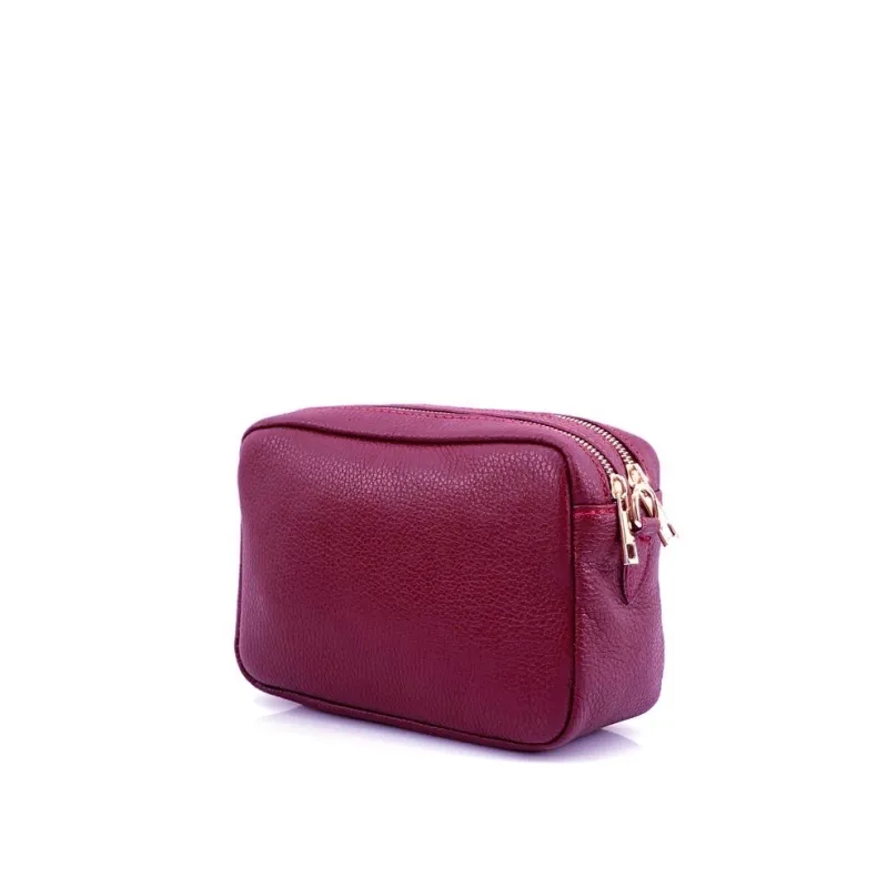 Handcrafted Leather Clutch Bag With Two Compartments