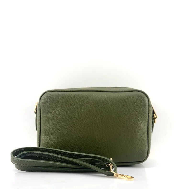 Handcrafted Leather Clutch Bag With Two Compartments