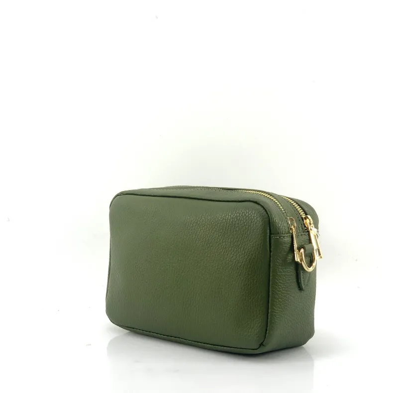 Handcrafted Leather Clutch Bag With Two Compartments