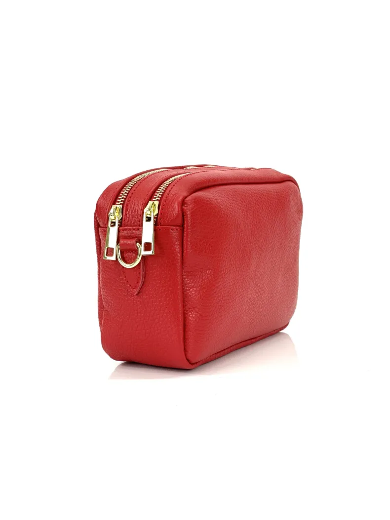 Handcrafted Leather Clutch Bag With Two Compartments