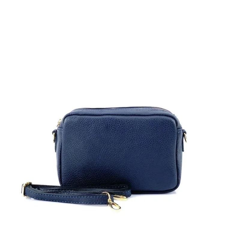 Handcrafted Leather Clutch Bag With Two Compartments