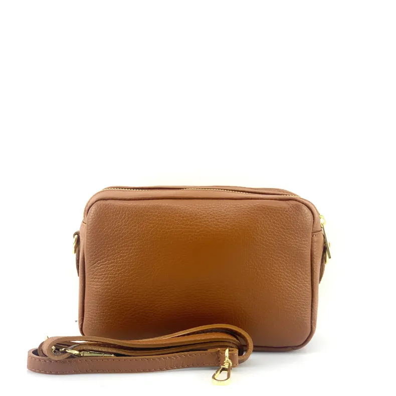 Handcrafted Leather Clutch Bag With Two Compartments