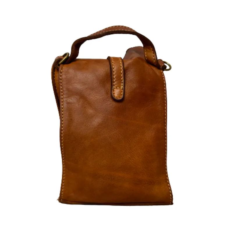 Handcrafted Leather Mobile Phone Bag