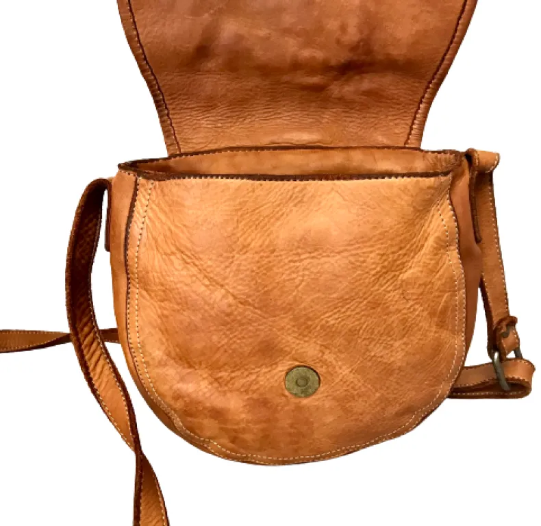 Handcrafted Mini Bag In Woven Leather And Studs