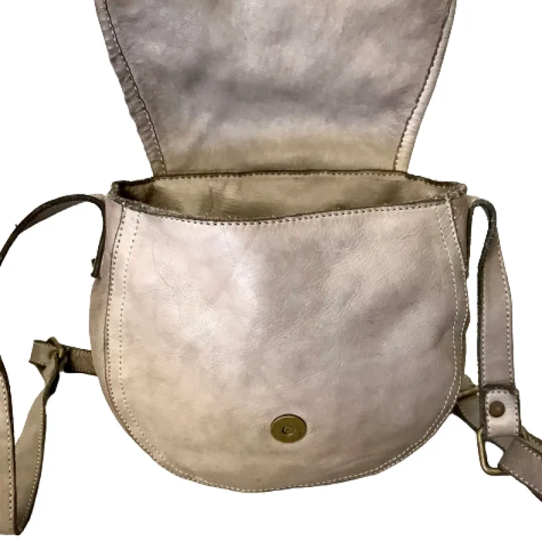 Handcrafted Mini Bag In Woven Leather And Studs