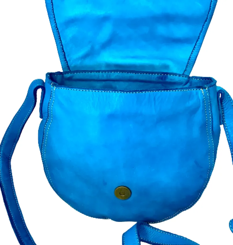 Handcrafted Mini Bag In Woven Leather And Studs