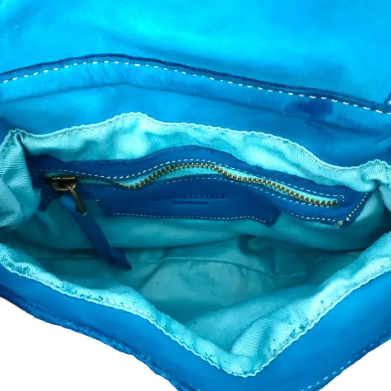 Handcrafted Mini Bag In Woven Leather And Studs