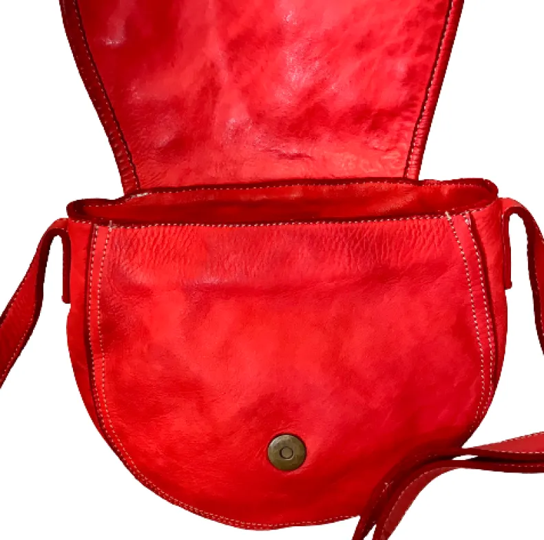 Handcrafted Mini Bag In Woven Leather And Studs