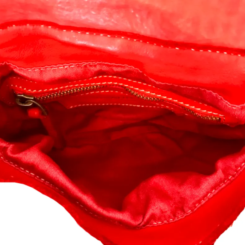 Handcrafted Mini Bag In Woven Leather And Studs