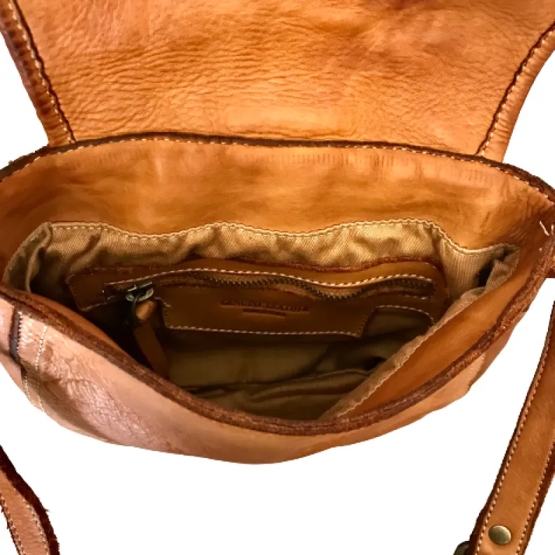 Handcrafted Mini Bag In Woven Leather And Studs