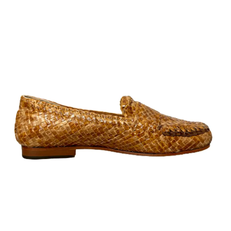 Handcrafted Moccasin In Woven Leather