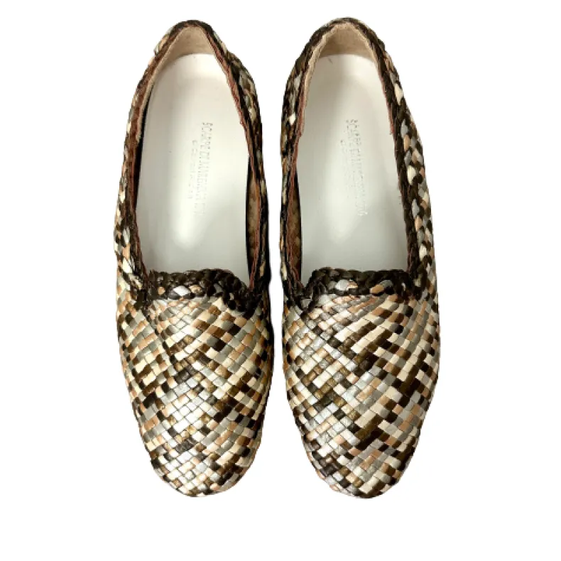 Handcrafted Moccasin In Woven Leather