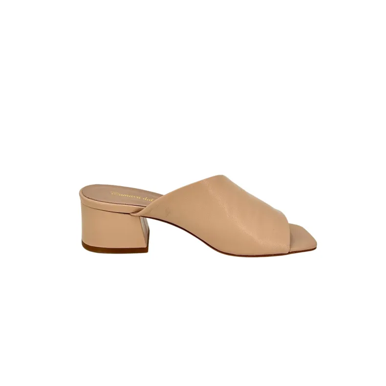 Handcrafted Nude Leather Slipper