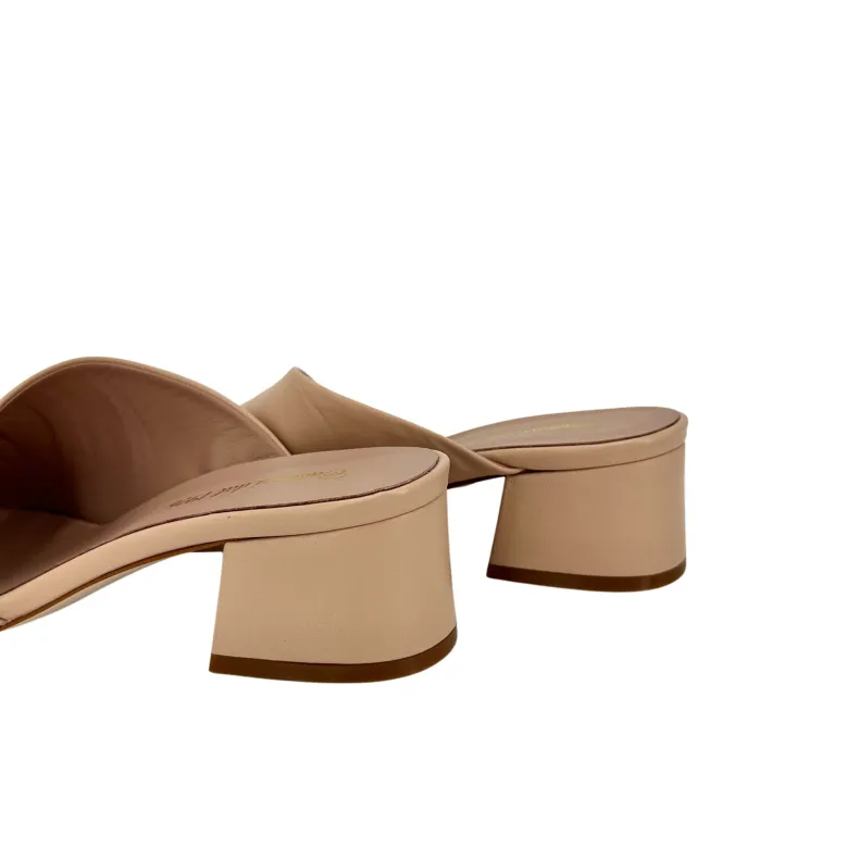 Handcrafted Nude Leather Slipper