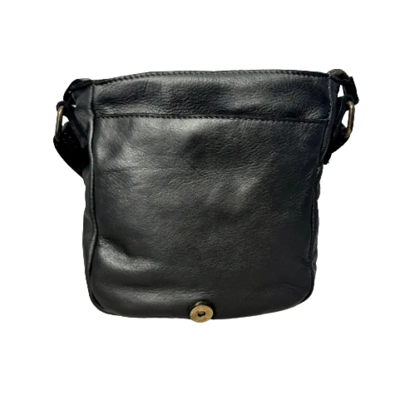 Handcrafted Purse In Washed Leather