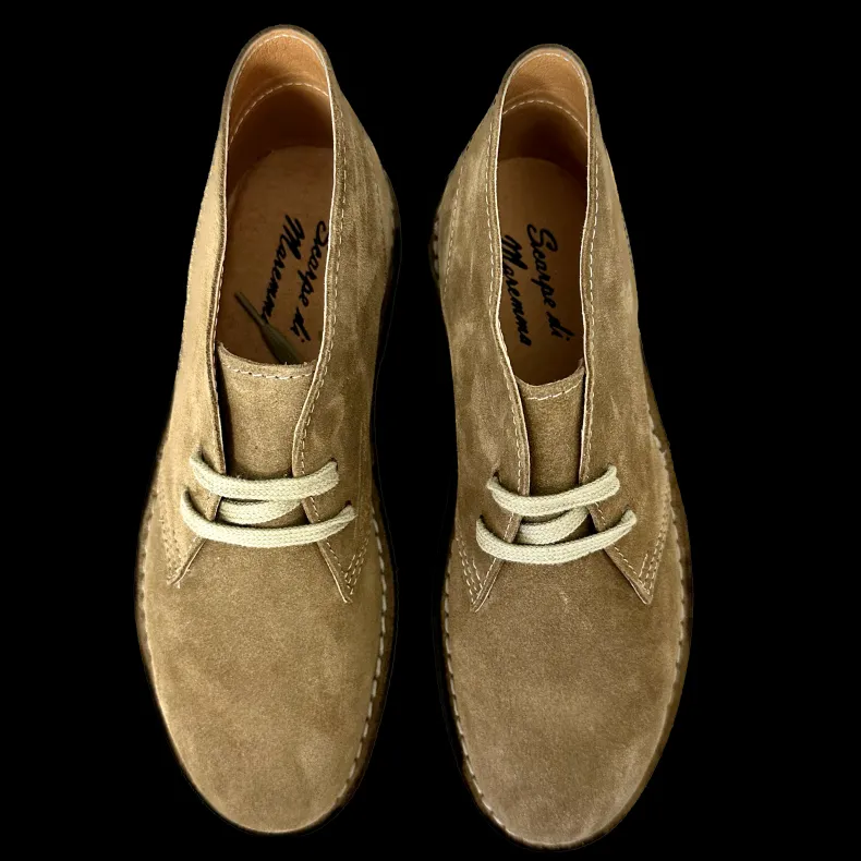 Handcrafted Turtledove Ankle Boot With Leather Interior